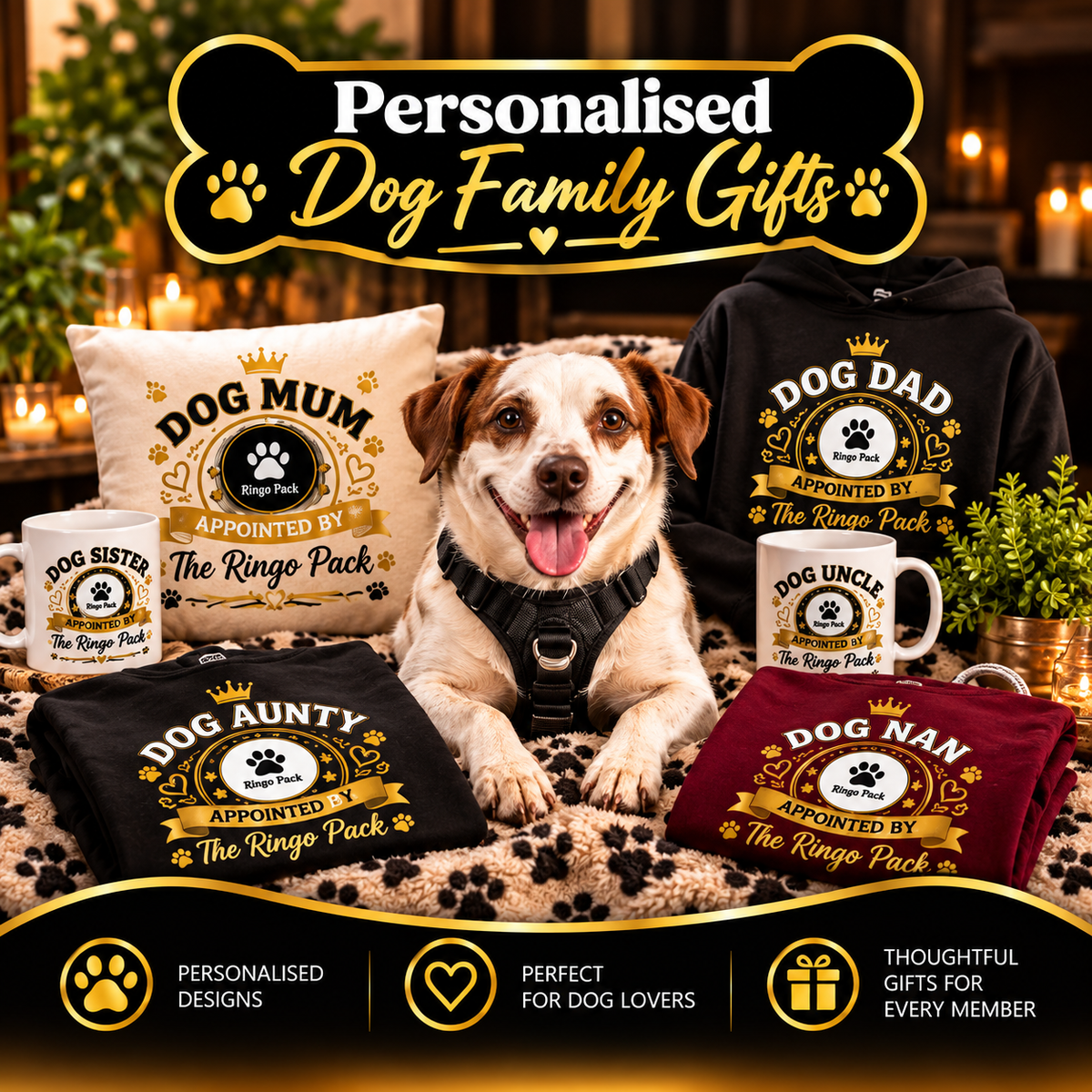 Personalised Dog Family Gifts