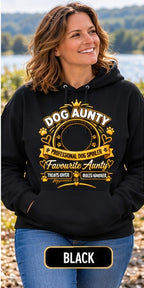 Personalised Dog Aunty Classic Hoodie – Custom Dog Photo & Name