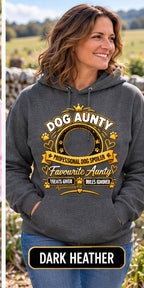 Personalised Dog Aunty Classic Hoodie – Custom Dog Photo & Name