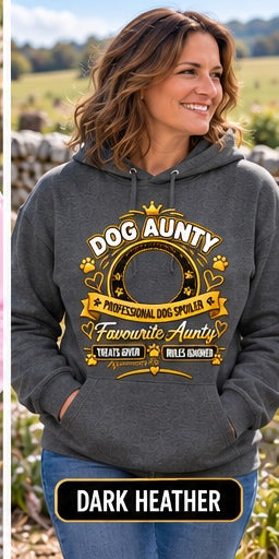 Personalised Dog Aunty Classic Hoodie – Custom Dog Photo & Name