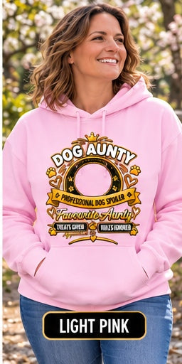 Personalised Dog Aunty Classic Hoodie – Custom Dog Photo & Name