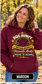 Personalised Dog Aunty Classic Hoodie – Custom Dog Photo & Name