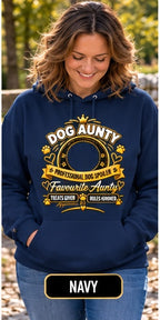 Personalised Dog Aunty Classic Hoodie – Custom Dog Photo & Name
