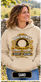 Personalised Dog Aunty Classic Hoodie – Custom Dog Photo & Name