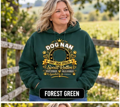Personalised Dog Nan Classic Hoodie – Custom Dog Photo & Name
