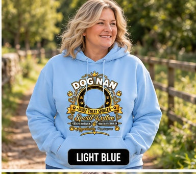 Personalised Dog Nan Classic Hoodie – Custom Dog Photo & Name