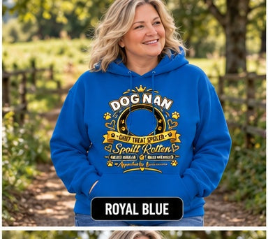 Personalised Dog Nan Classic Hoodie – Custom Dog Photo & Name