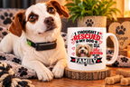 Personalised I Thought I Rescued My Dog She 15oz mug with custom dog photo
