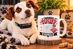 Personalised I Thought I Rescued My Dog She 15oz mug with custom dog photo blank