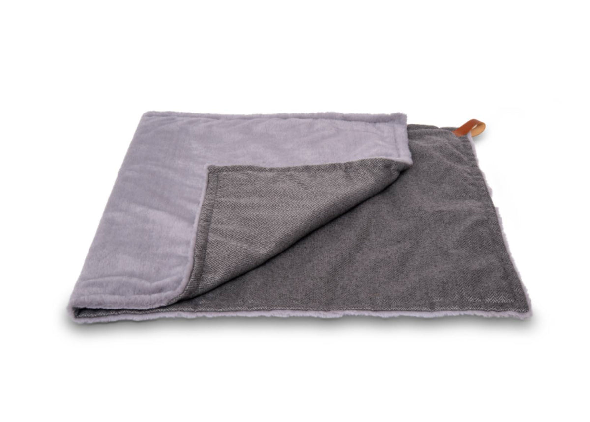 The Balmoral Luxury Herringbone Reversible Dog Blanket