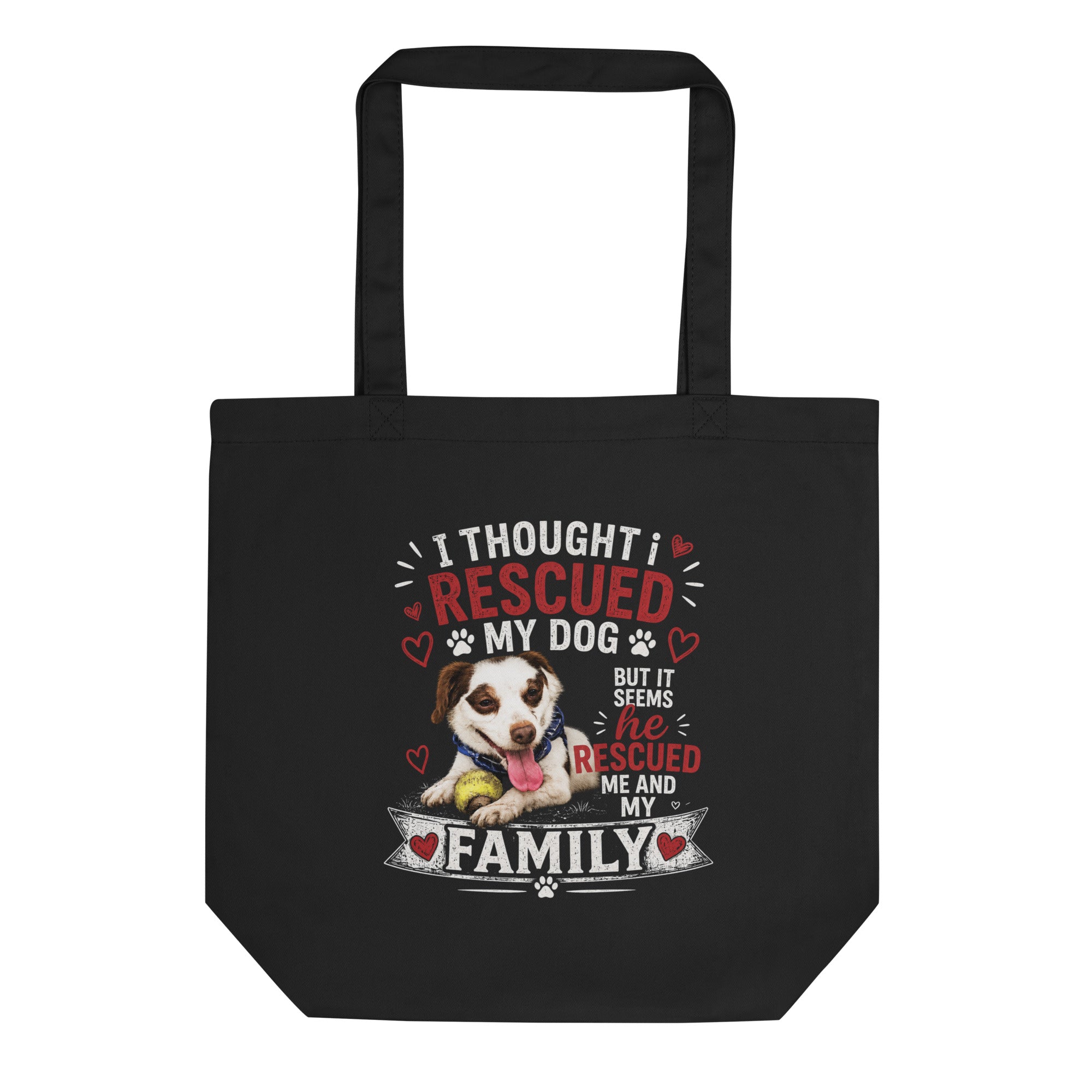 Rescued me collection Tote bag mock up