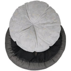 The Balmoral Luxury Herringbone Calming Donut Dog Bed