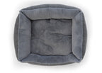 Gray pet bed on a white background