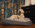 The Balmoral Luxury Herringbone Flat Pillow Dog Bed