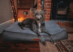 The Balmoral Luxury Herringbone Flat Pillow Dog Bed