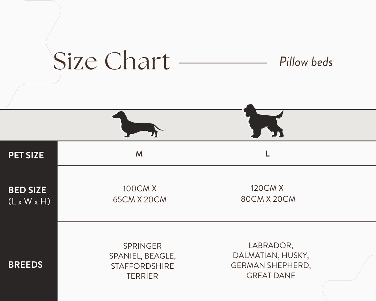 The Balmoral Luxury Herringbone Flat Pillow Dog Bed