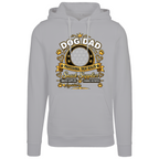 Additional view of Personalised Dog Dad Premium Heavy Hoodie - Custom Dog Photo & Name
