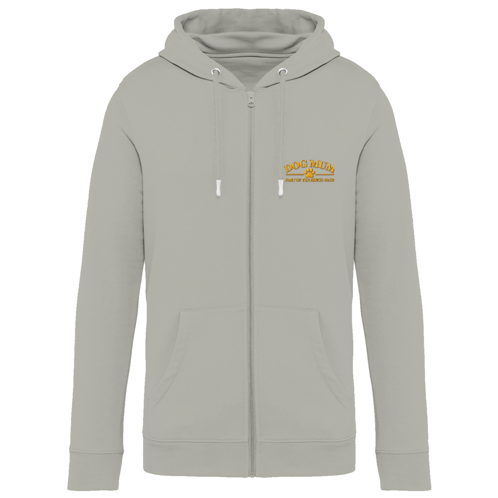Additional view of Personalised Dog Mum Premium Zip Hoodie - Custom Dog Photo & Name