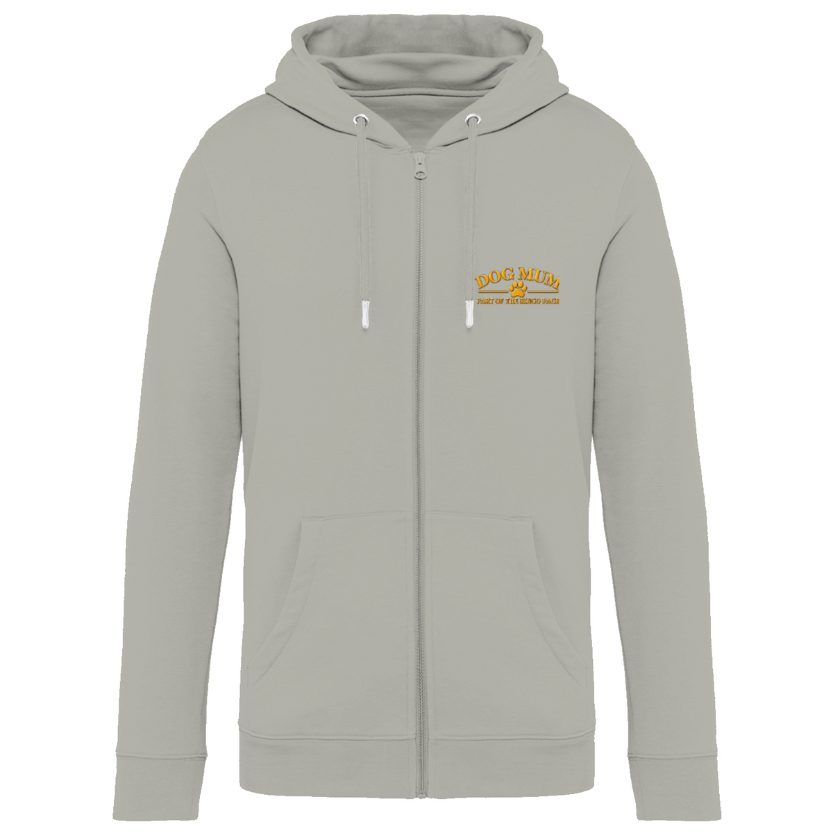 Additional view of Personalised Dog Mum Premium Zip Hoodie - Custom Dog Photo & Name