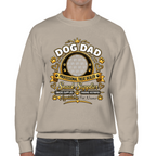 Additional view of Personalised Dog Dad Sweatshirt - Custom Dog Photo & Name Gift