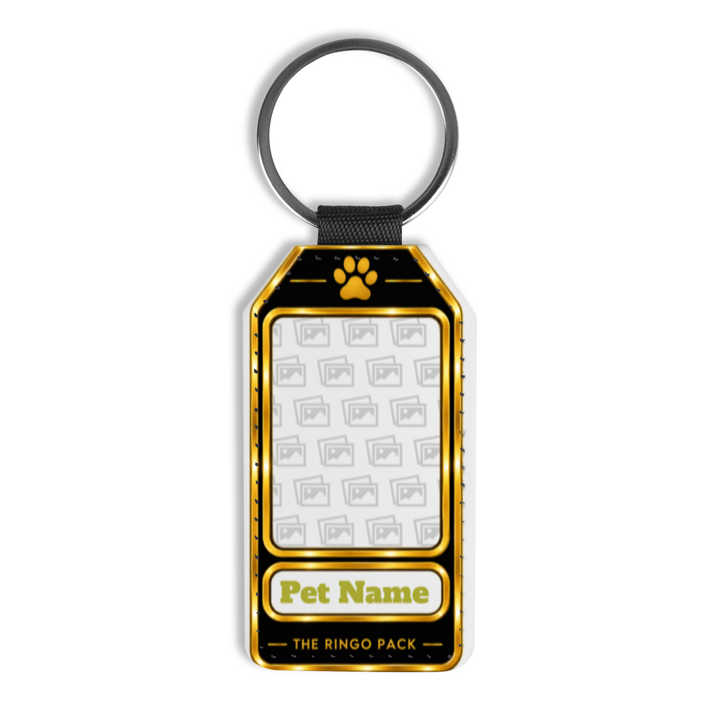 Additional view of Personalised Dog Photo & Name Keyring - Custom Pet Gift
