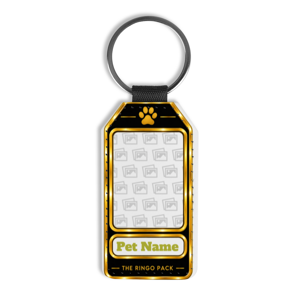 Additional view of Personalised Dog Photo & Name Keyring - Custom Pet Gift