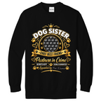 Additional view of Personalised Dog Sister Sweatshirt - Custom Dog Photo & Name