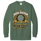 Additional view of Personalised Dog Sister Sweatshirt - Custom Dog Photo & Name