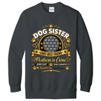 Additional view of Personalised Dog Sister Sweatshirt - Custom Dog Photo & Name