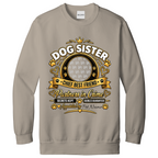 Additional view of Personalised Dog Sister Sweatshirt - Custom Dog Photo & Name