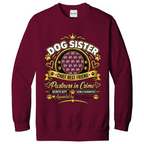 Additional view of Personalised Dog Sister Sweatshirt - Custom Dog Photo & Name
