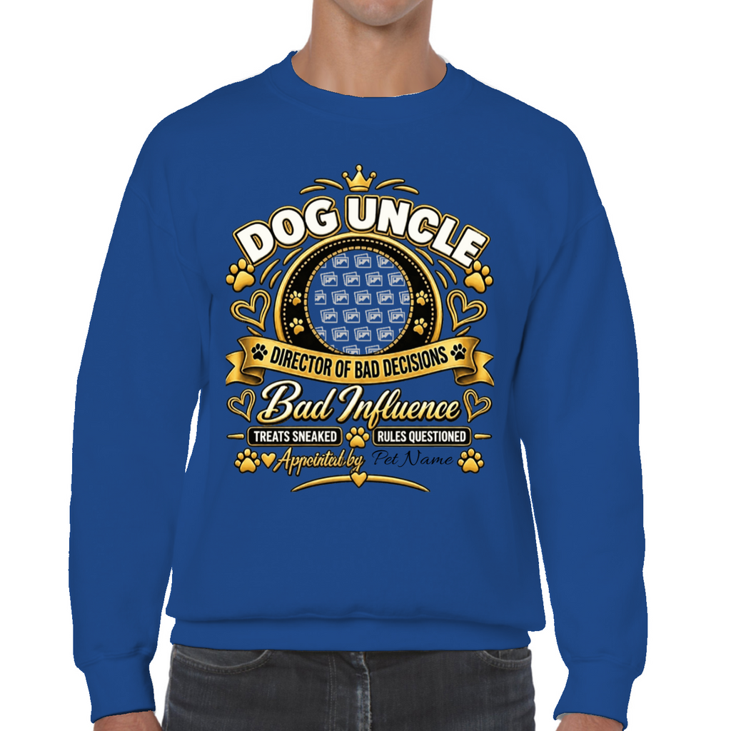 Personalised Dog Uncle Sweatshirt - Custom Dog Photo & Name