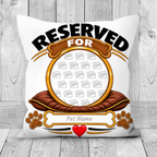 Additional view of Personalised Dog Glitter Double-Sided Pillow - Custom Dog Photo & Name