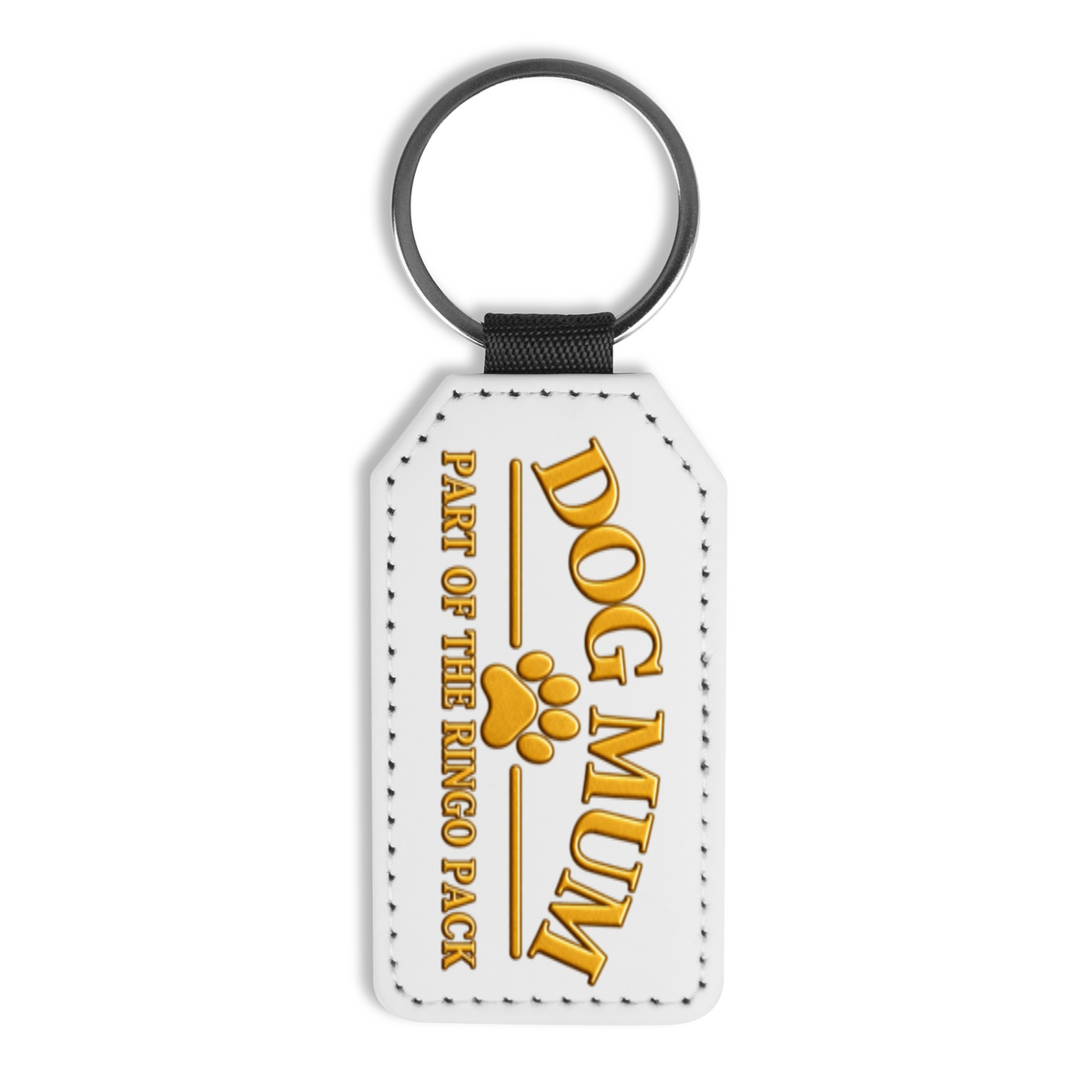 Dog Mum Faux Leather Keyring – Part of The Ringo Pack