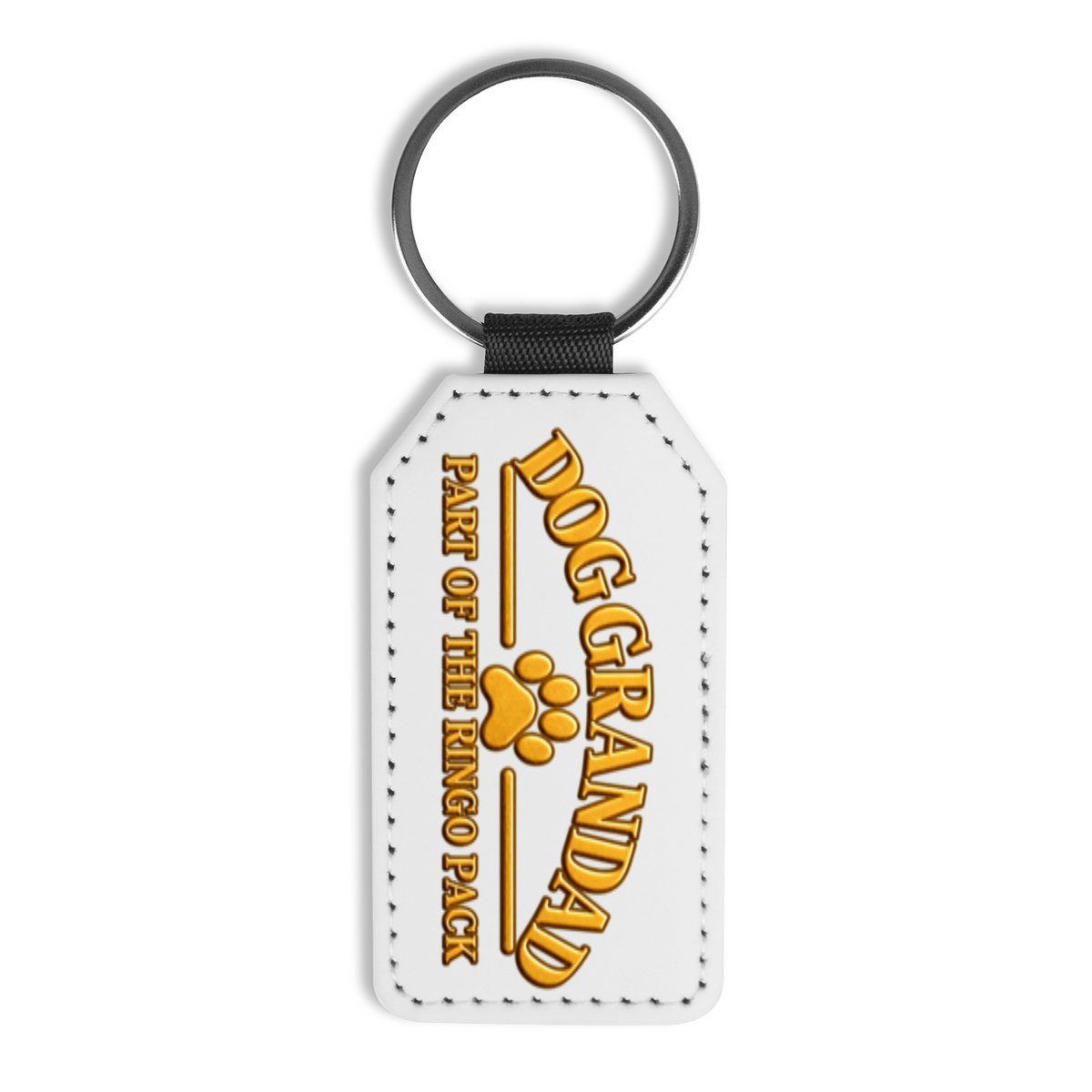 Dog Grandad Faux Leather Keyring – Part of The Ringo Pack
