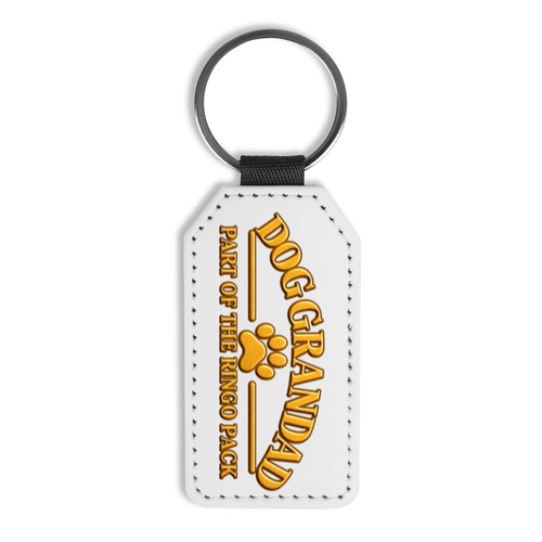 Dog Grandad Faux Leather Keyring – Part of The Ringo Pack