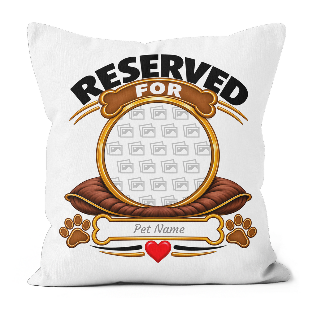 Personalised I Thought I Rescued My Dog Pillow – Male Dog