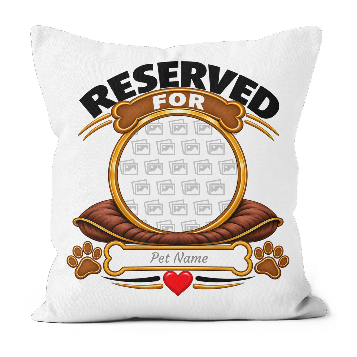 Personalised I Thought I Rescued My Dog Pillow – Female Dog