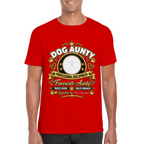 Personalised Dog Aunty T-Shirt – Custom Dog Photo & Name Gift