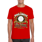 Personalised Dog Uncle T-Shirt – Custom Dog Photo & Name Gift