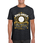 Personalised Dog Uncle T-Shirt – Custom Dog Photo & Name Gift