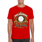 Personalised Dog Grandad T-Shirt – Custom Dog Photo & Name Gift