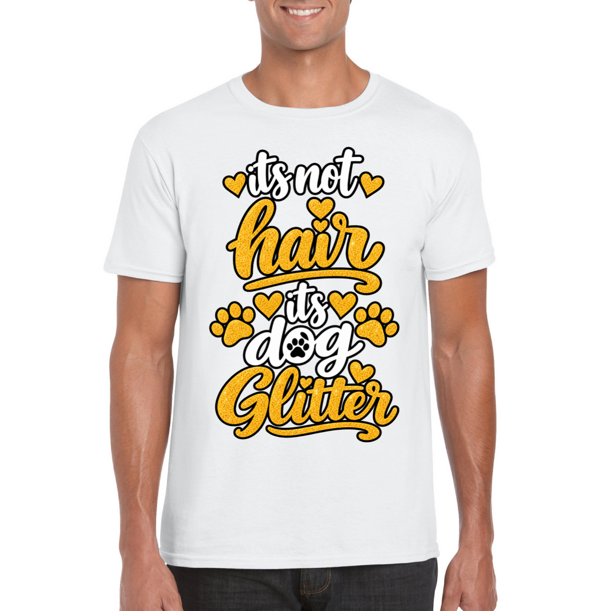 It’s Not Hair, It’s Dog Glitter T-Shirt