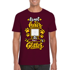 Personalised Dog Glitter T-Shirt – Custom Dog Photo & Name