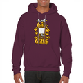 Personalised Dog Glitter Classic Hoodie with custom dog photo and name