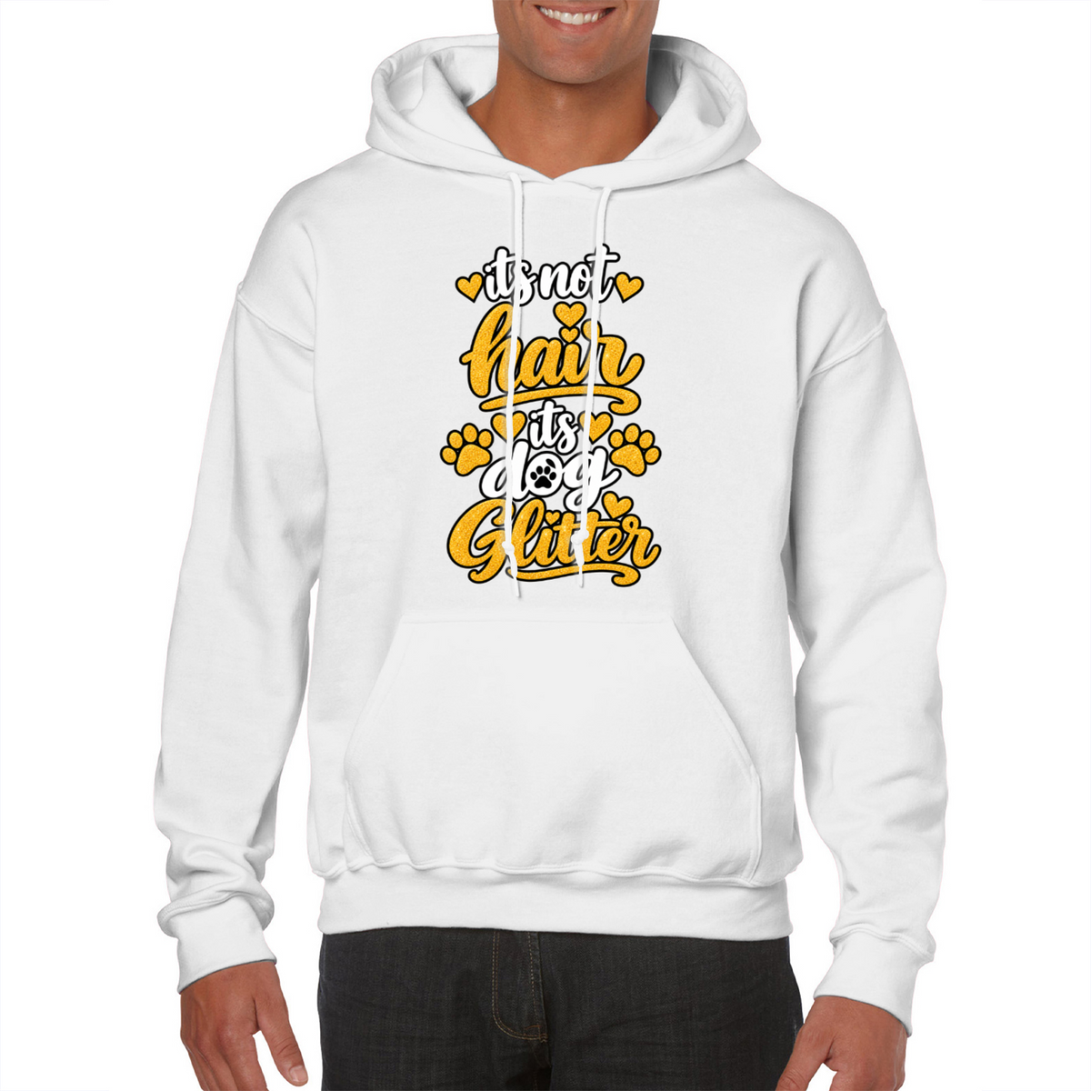 It’s Not Hair, It’s Dog Glitter Classic Hoodie