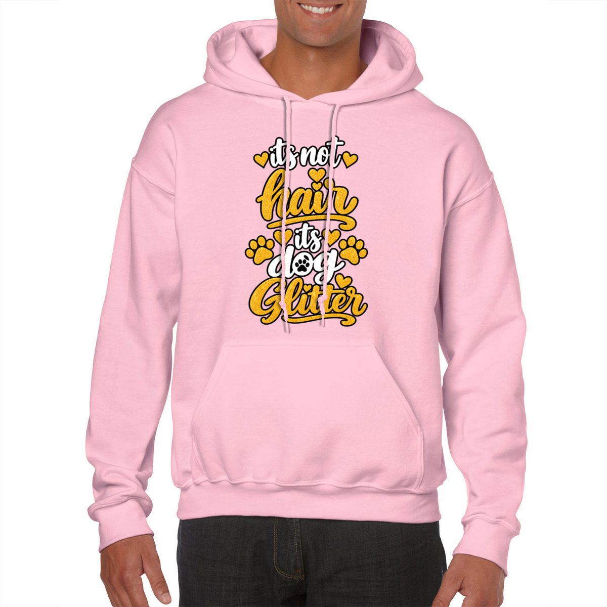 It’s Not Hair, It’s Dog Glitter Classic Hoodie