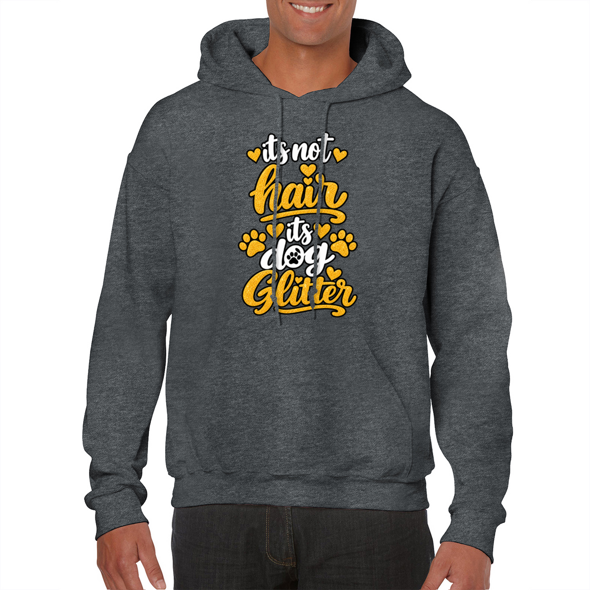 It’s Not Hair, It’s Dog Glitter Classic Hoodie