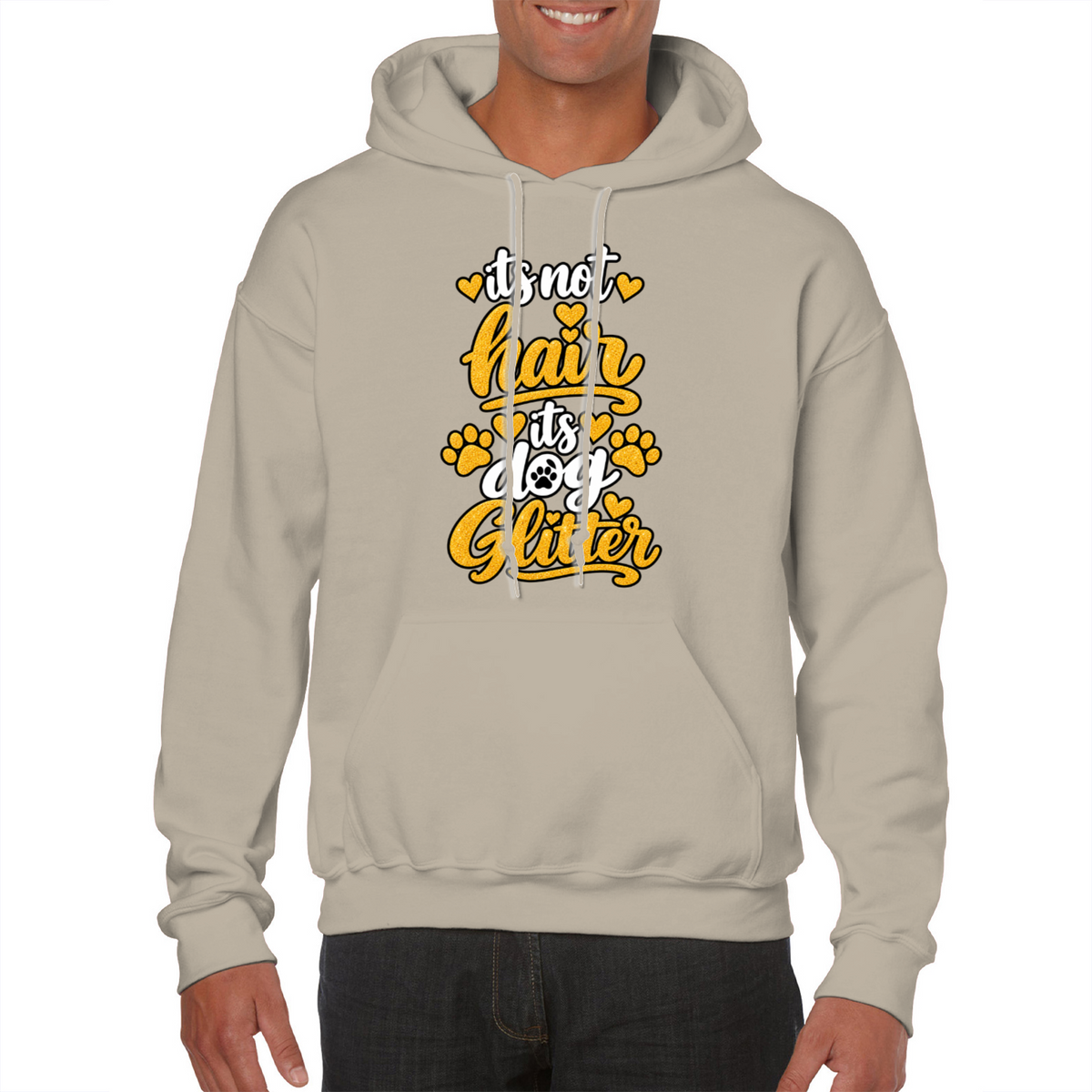 It’s Not Hair, It’s Dog Glitter Classic Hoodie