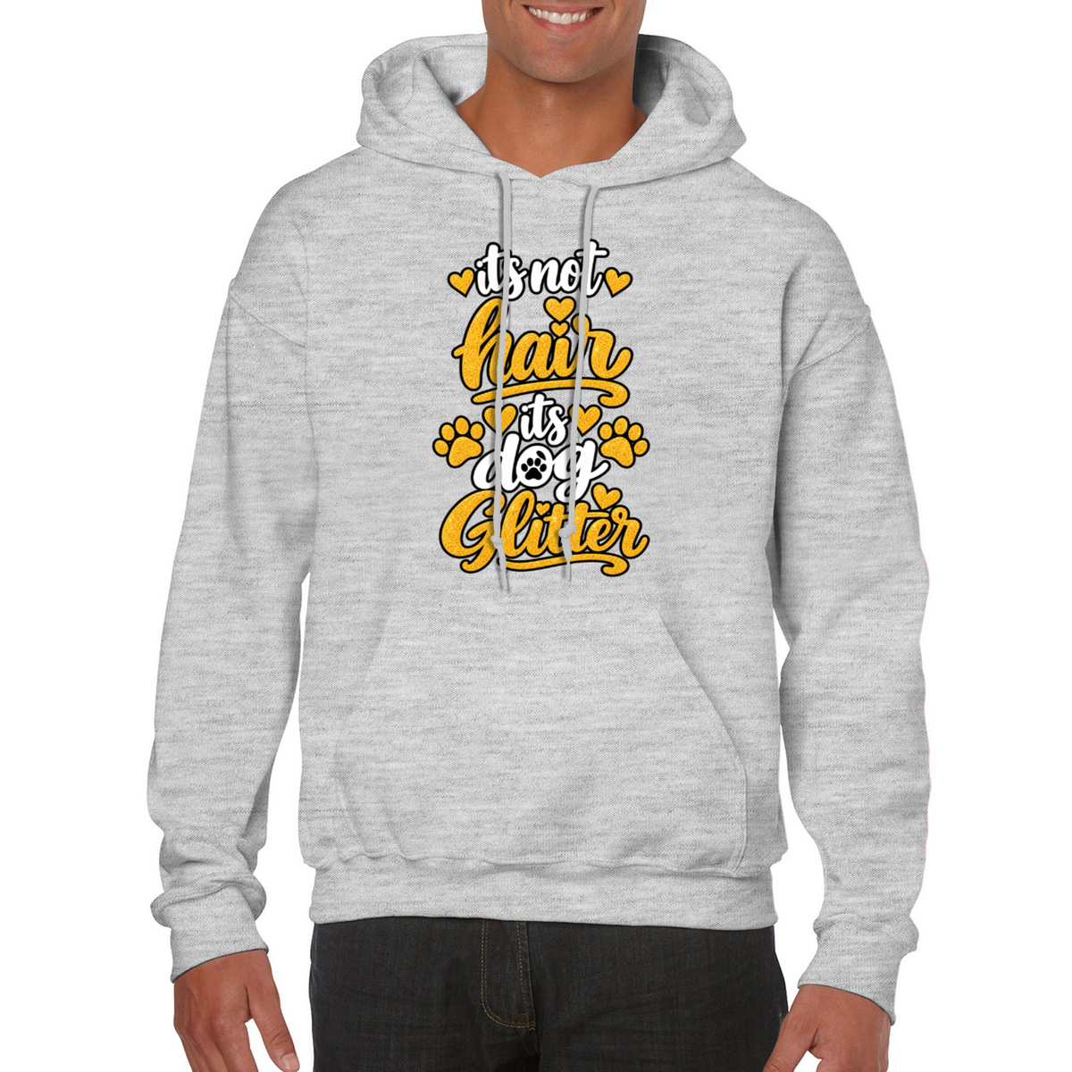 It’s Not Hair, It’s Dog Glitter Classic Hoodie